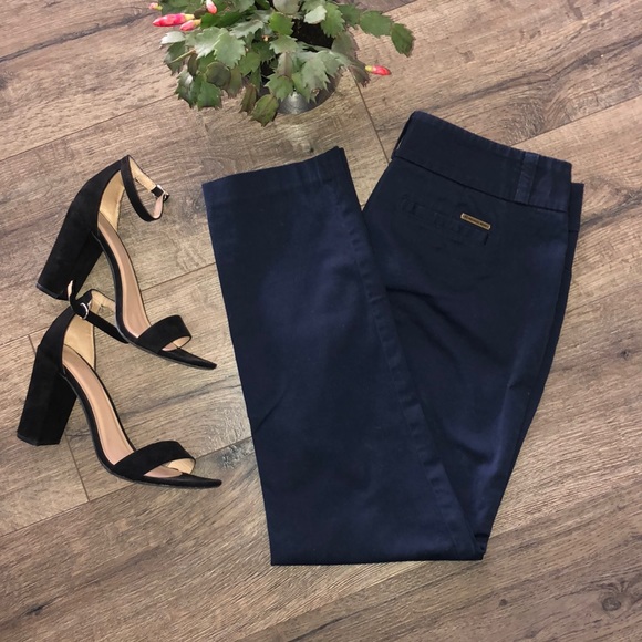 Michael Kors Pants - Michael Kors Navy Blue Crop Slacks 8P
